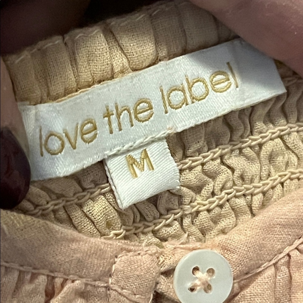 Anthropologie Love The Label Rosette Babydoll Blouse Floral Print Peasant Size M - Picture 12 of 13